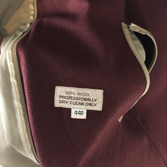 BROOKS BROTHERS Khaki Trench Coat w/ Liner -44R - Picture 7 of 7